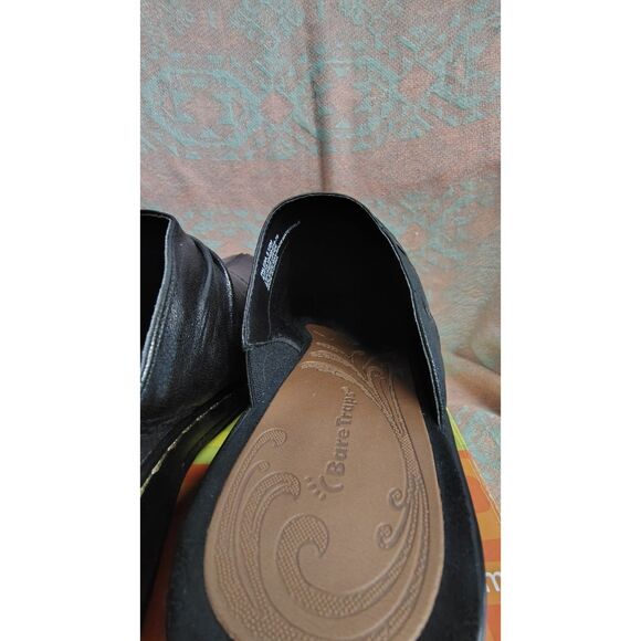 Bare Traps Palesa Women's Black Leather Slip On Clogs Slides 8.5M - Picture 6 of 9